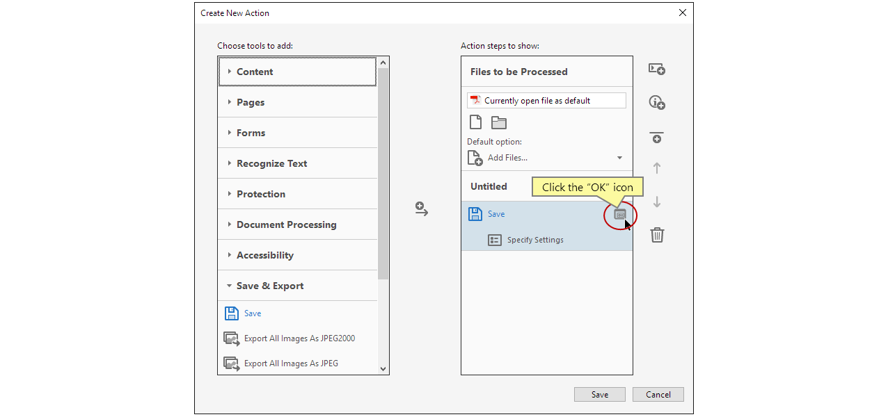點擊「確定」圖示