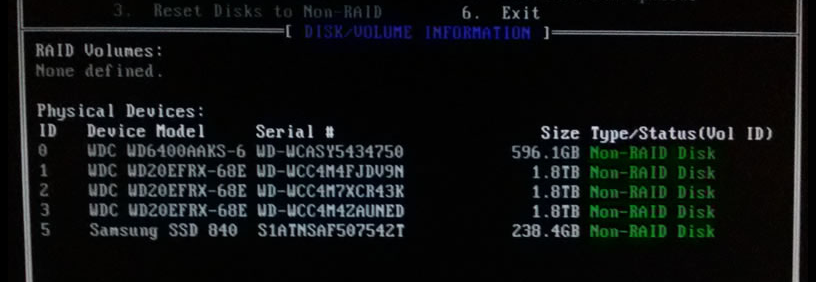 BIOS RAID 0 訊息