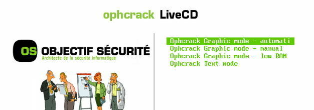 啟動 Ophcrack