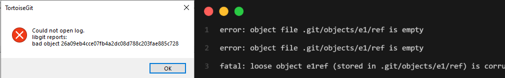 Git 錯誤